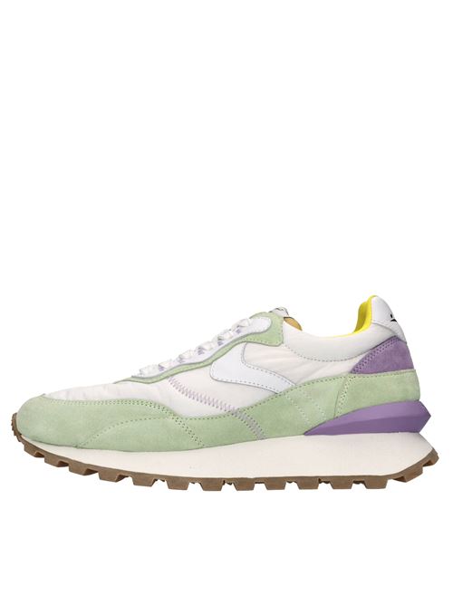 Sneakers in camoscio,pelle e tessuto VOILE BLANCHE | QWARK HYPE WOMAN 0012018292.01.EF02BIANCO-VERDE-VIOLA